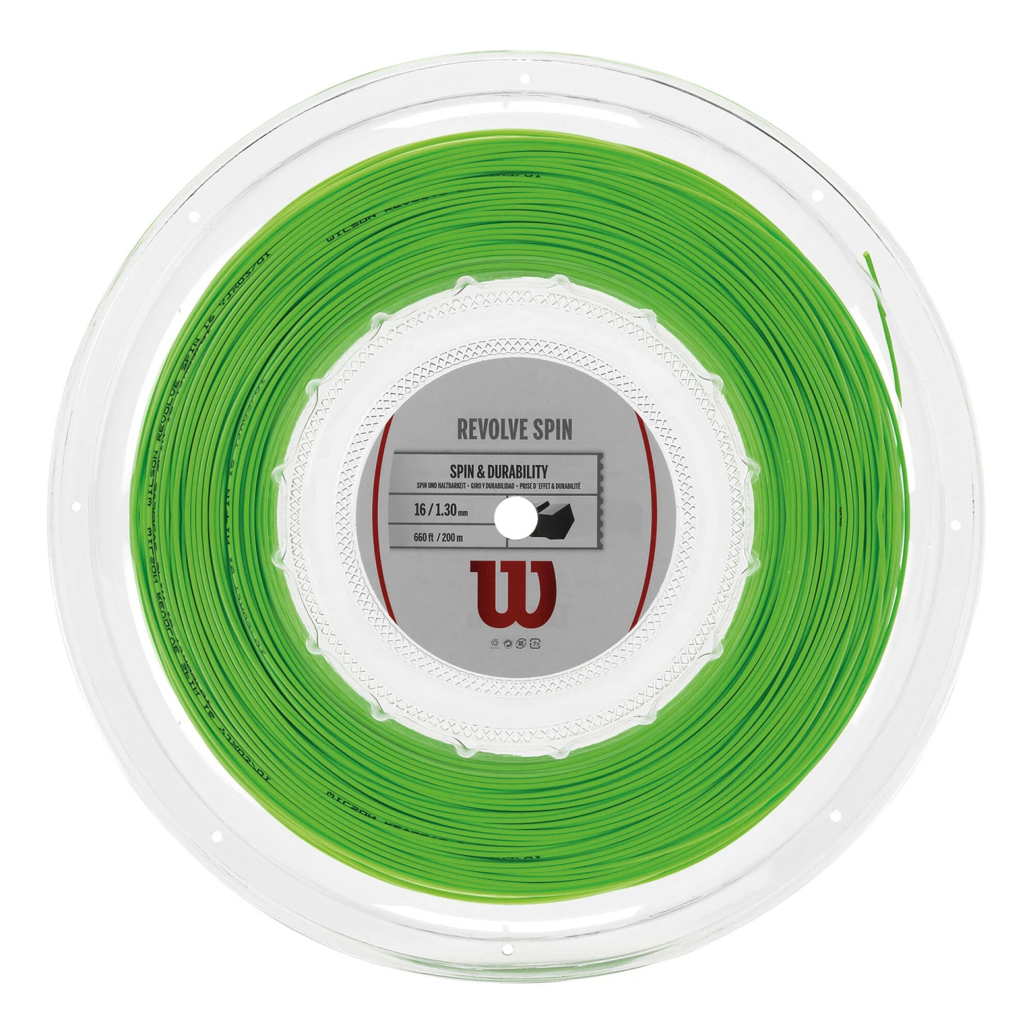 Wilson Revolve Spin Rotolo Di Corde 200m - Verde 3 Wilson Revolve Spin Rotolo Di Corde 200m - Verde