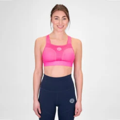 BIDI BADU Crew High Support Reggiseni Sportivi Donna - Rosa