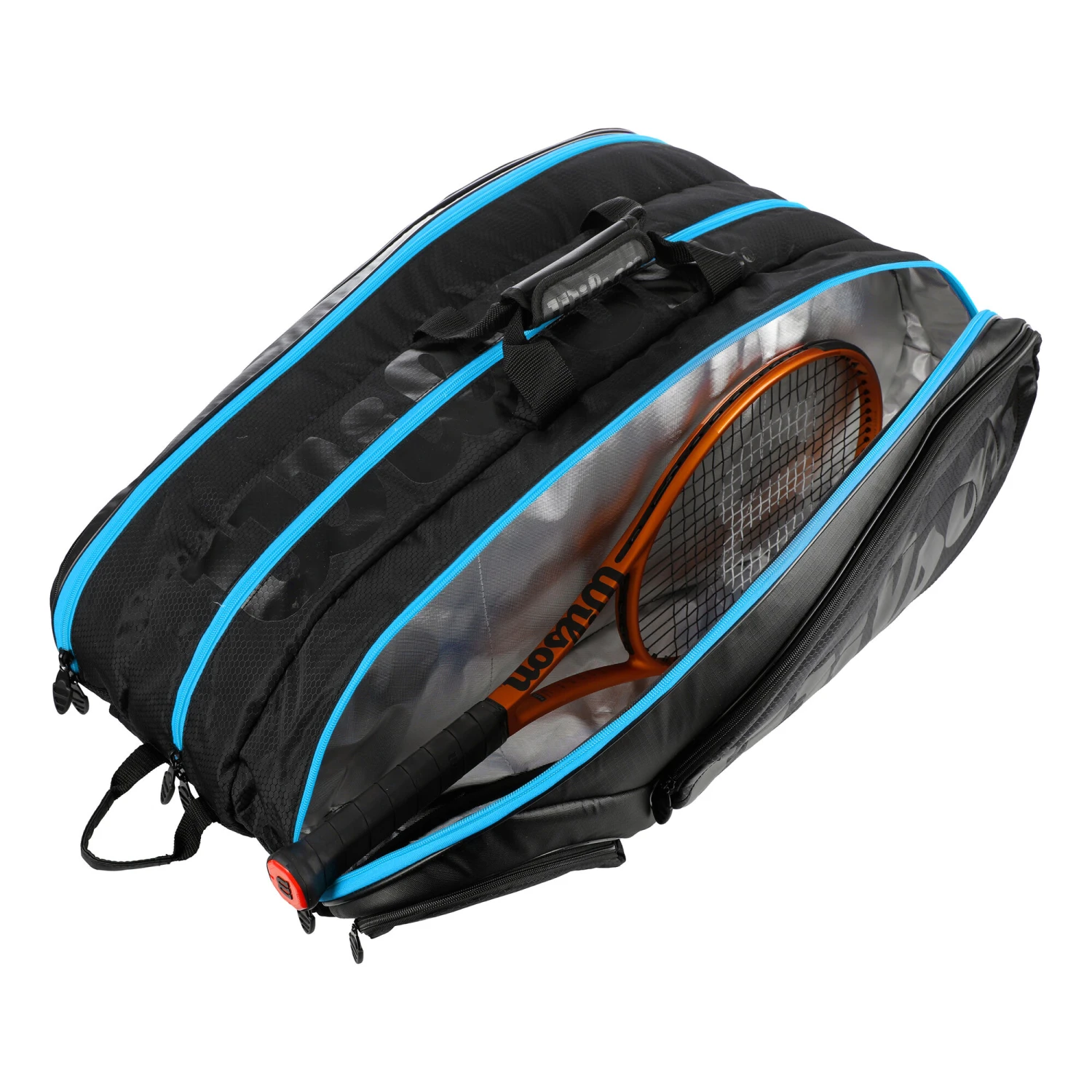 Wilson Tour 15 Borsa Per Racchetta Edizione Speciale - Nero, Blu 7 Wilson Tour 15 Borsa Per Racchetta Edizione Speciale - Nero, Blu - immagine 5