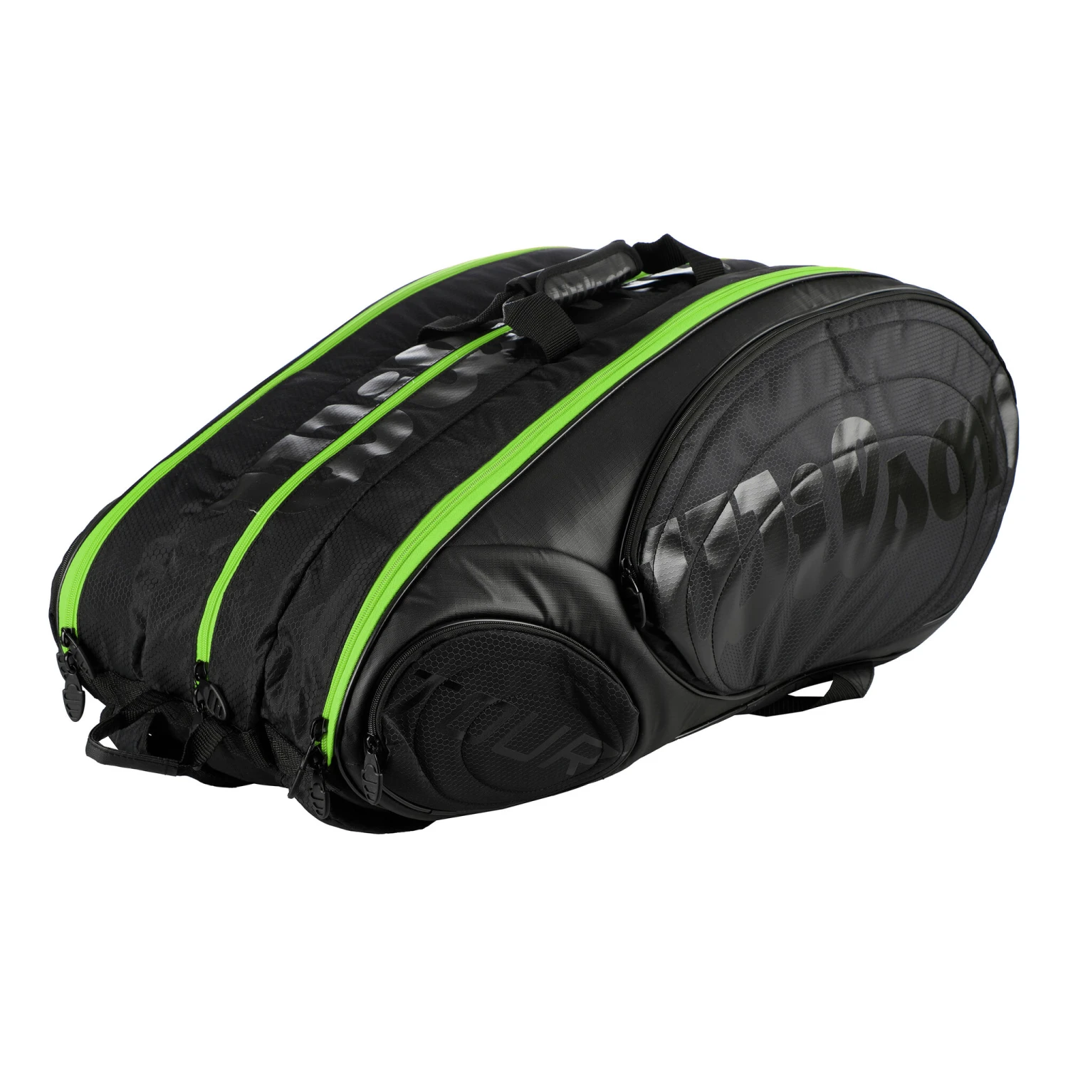Wilson Tour 15 Borsa Per Racchetta Edizione Speciale - Nero, Verde 3 Wilson Tour 15 Borsa Per Racchetta Edizione Speciale - Nero, Verde