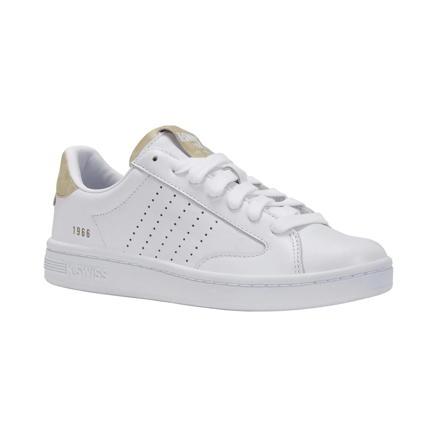 K-Swiss Lozan Klub Donna - Bianco, Oro 7 K-Swiss Lozan Klub Donna - Bianco, Oro - immagine 5