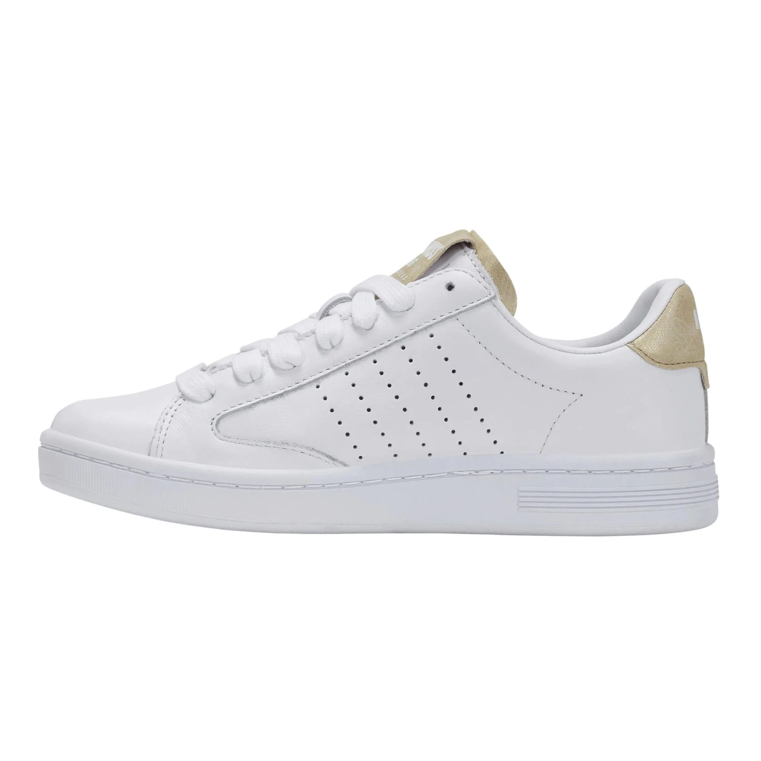 K-Swiss Lozan Klub Donna - Bianco, Oro 4 K-Swiss Lozan Klub Donna - Bianco, Oro - immagine 2