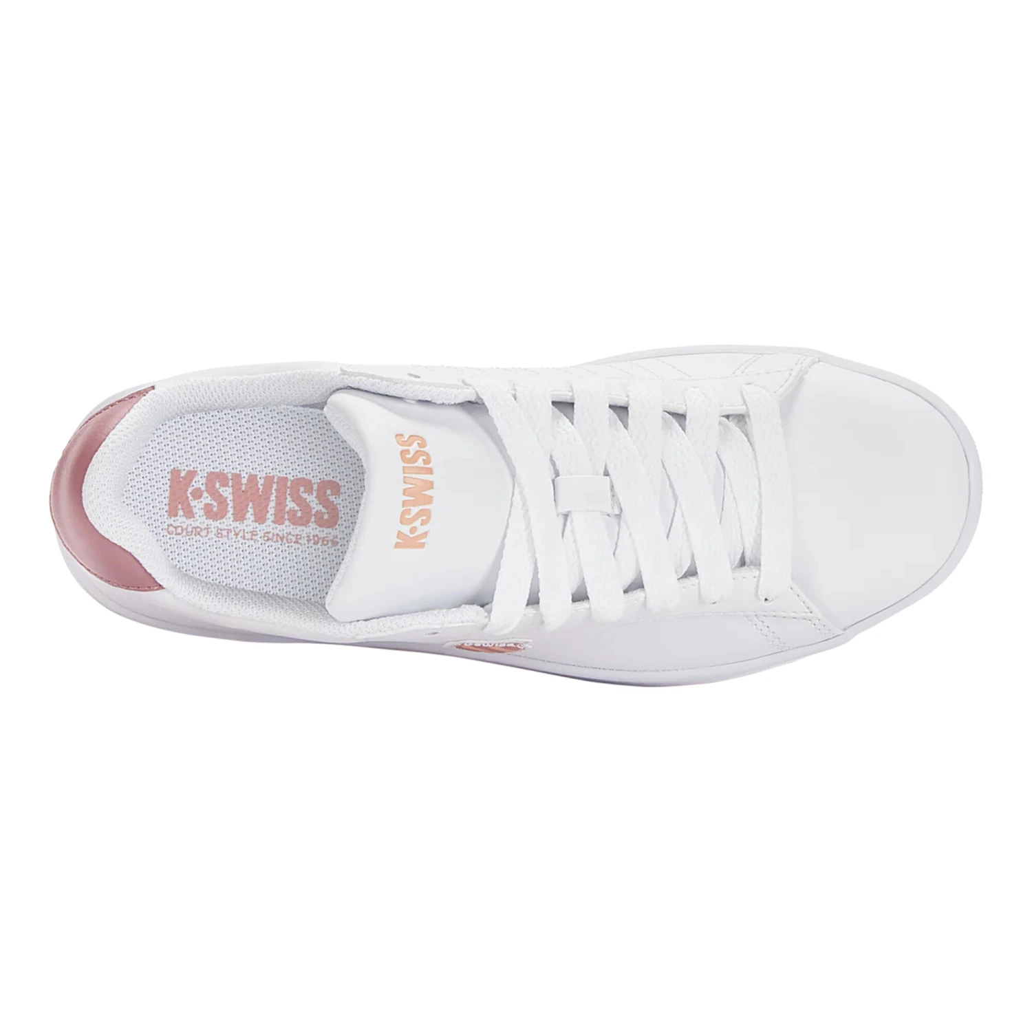 K-Swiss Court Shield Scarpa Per Il Tempo Libero Donna - Bianco, Rosa 5 K-Swiss Court Shield Scarpa Per Il Tempo Libero Donna - Bianco, Rosa - immagine 3