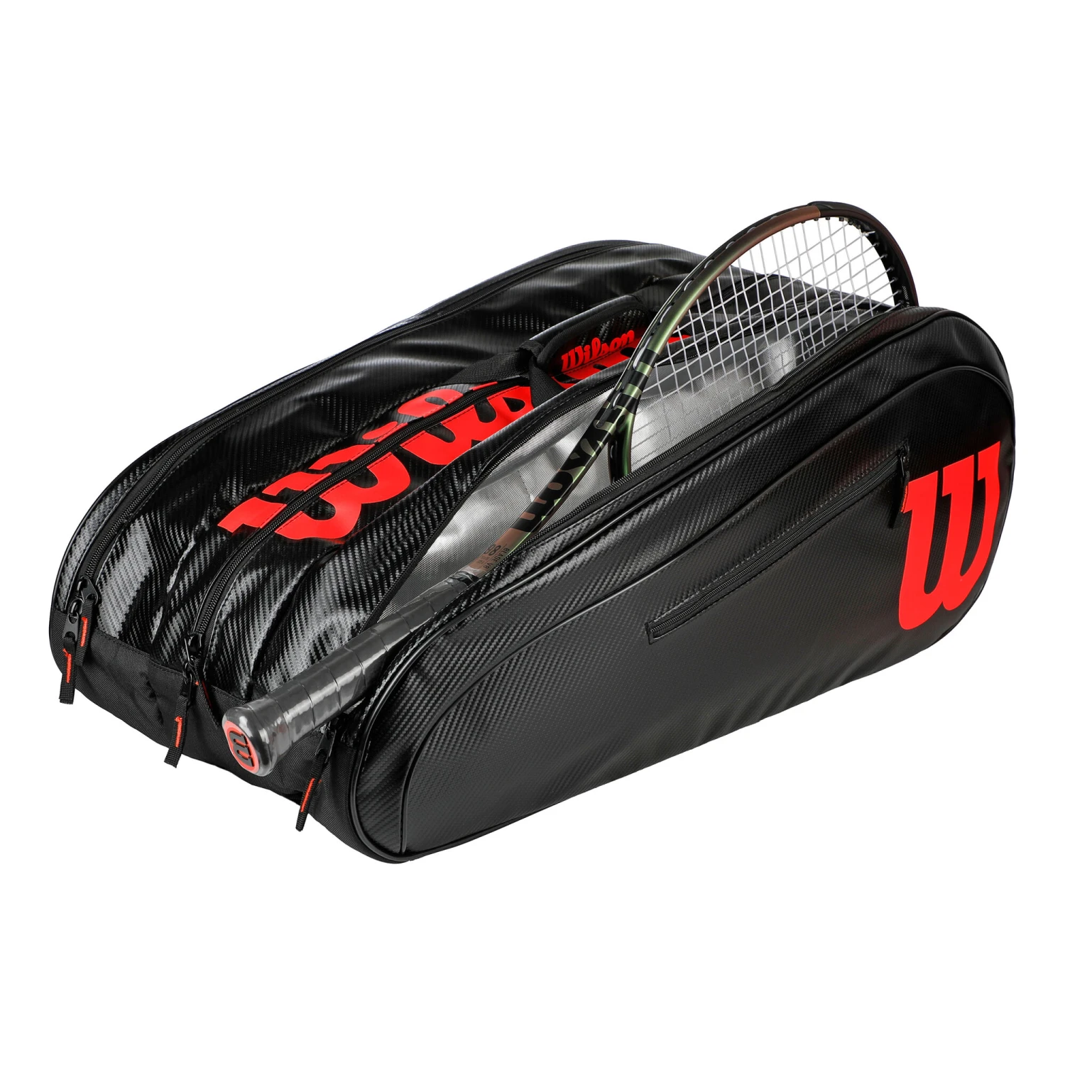 Wilson Elite Borsa Per Racchetta Da 15 Edizione Speciale - Nero, Rosso 7 Wilson Elite Borsa Per Racchetta Da 15 Edizione Speciale - Nero, Rosso - immagine 5