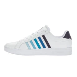 K-Swiss Court Tiebreak Scarpa Per Il Tempo Libero Uomini - Bianco, Blu -Attrezzatura Da Tennis 02267000 0 3