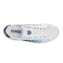 K-Swiss Court Tiebreak Scarpa Per Il Tempo Libero Uomini - Bianco, Blu -Attrezzatura Da Tennis 02267000 0 4