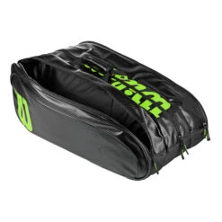 Wilson Elite Borsa Per Racchetta Da 15 Edizione Speciale - Nero, Lime -Attrezzatura Da Tennis 0226900000 11