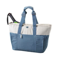 Wilson Women's Tote Borsa Sportiva Per Padel - Blu, Crema -Attrezzatura Da Tennis 0234900000 0 2