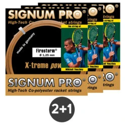 3x Firestorm Metallic Set Di Corde 12,2m - Oro