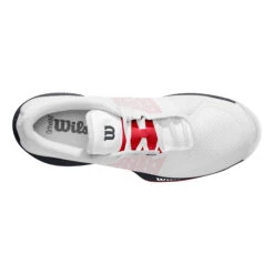 Wilson Kaos Swift Scarpa Per Terra Rossa Uomini - Bianco, Rosso -Attrezzatura Da Tennis 02572000 0 4