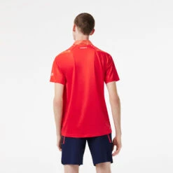 Lacoste Polo Uomini - Rosso, Bianco -Attrezzatura Da Tennis 03940000 14