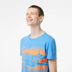 Lacoste Maglietta Uomini - Blu -Attrezzatura Da Tennis 03952000 15