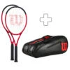 Wilson 2 Clash 100 Pro V2.0 In Aggiunta Borsa Per Racchetta -Attrezzatura Da Tennis 03992000 000