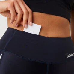 BJØRN BORG Borg High Waist Swipe Calzamaglia Donna - Blu Scuro, Bianco 18 BJØRN BORG Borg High Waist Swipe Calzamaglia Donna - Blu Scuro, Bianco -Attrezzatura Da Tennis 05479000 17
