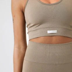 BJØRN BORG Borg Mid V Support Reggiseni Sportivi Donna - Beige -Attrezzatura Da Tennis 05484000 16