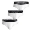 BJØRN BORG Cotton Stretch Brief Boxer Confezione Da 3 Uomini - Bianco, Nero -Attrezzatura Da Tennis 05496000 000