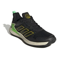 ADIDAS Defiant Speed Scarpa Per Terra Rossa Uomini - Nero, Verde Neon -Attrezzatura Da Tennis 05538000 000