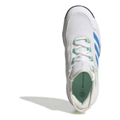 ADIDAS Ubersonic 4 Scarpa Per Tutte Le Superfici Bambini - Bianco, Blu -Attrezzatura Da Tennis 05567000 0 4