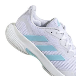 ADIDAS CourtJam Control Scarpa Per Tappeto Donna - Bianco, Turchese -Attrezzatura Da Tennis 05588000 10