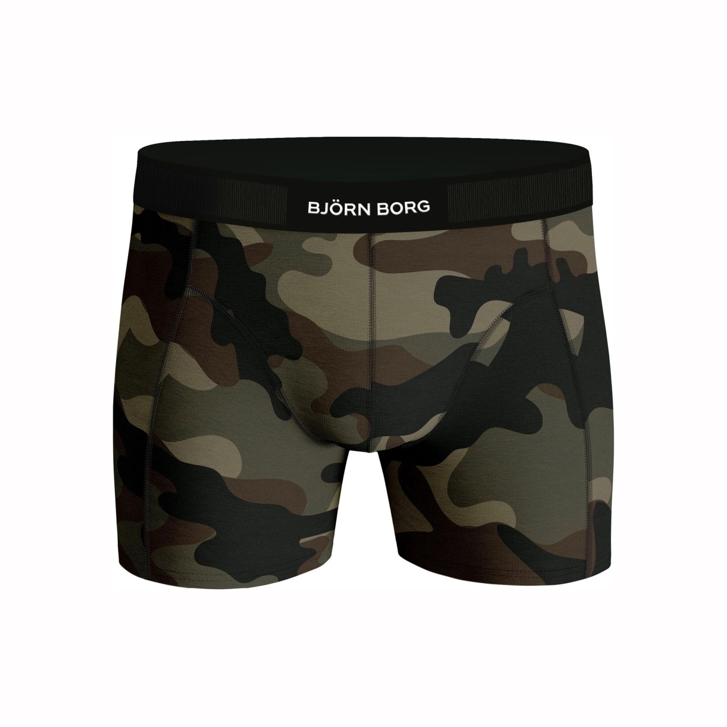 BJØRN BORG Premium Cotton Stretch Boxer Confezione Da 2 Uomini - Nero, Cachi 6 BJØRN BORG Premium Cotton Stretch Boxer Confezione Da 2 Uomini - Nero, Cachi - immagine 4