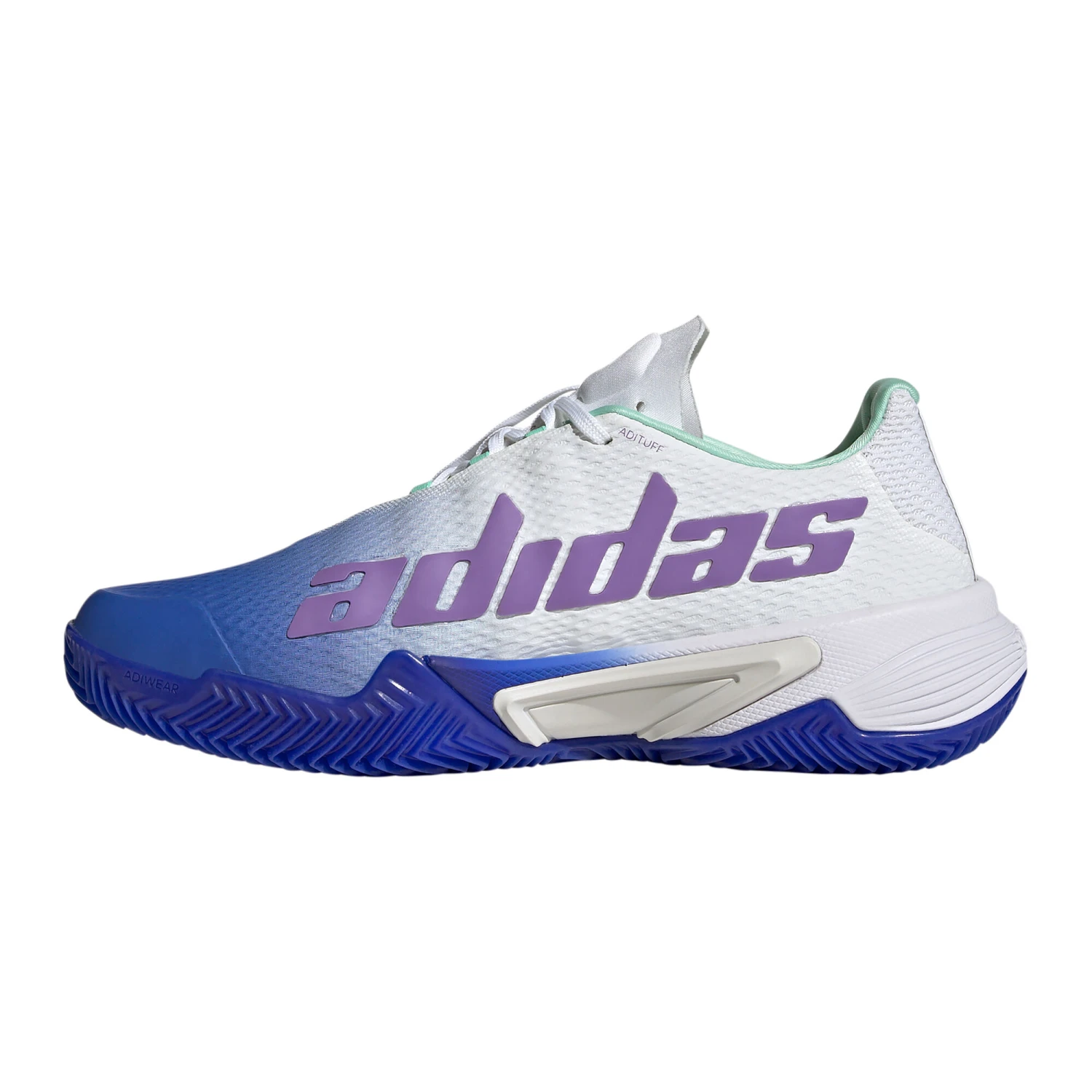 ADIDAS Barricade Scarpa Per Terra Rossa Donna - Bianco, Blu 4 ADIDAS Barricade Scarpa Per Terra Rossa Donna - Bianco, Blu - immagine 2