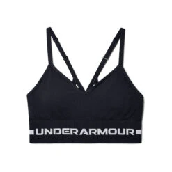 Under Armour Seamless Low Long Reggiseni Sportivi Donna - Nero, Grigio Chiaro