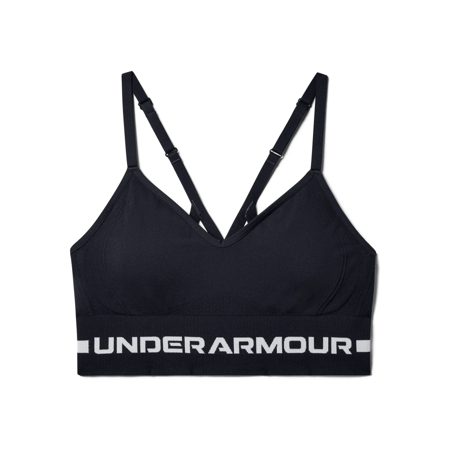 Under Armour Seamless Low Long Reggiseni Sportivi Donna - Nero, Grigio Chiaro 3 Under Armour Seamless Low Long Reggiseni Sportivi Donna - Nero, Grigio Chiaro