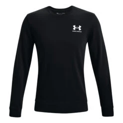 Under Armour Rival Terry LC Manica Lunga Uomini - Nero