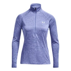 Under Armour Tech Half-Zip Warm Up Twist Manica Lunga Donna - Lilla