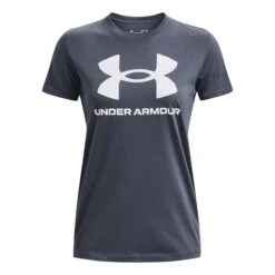 Under Armour Sportstyle Logo Graphic Maglietta Donna - Grigio Scuro