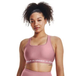 Under Armour Crossback Mid Reggiseni Sportivi Donna - Rosa -Attrezzatura Da Tennis 08502000 13