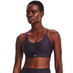 Under Armour Infinity Mid Covered Reggiseni Sportivi Donna - Viola -Attrezzatura Da Tennis 08504000 13