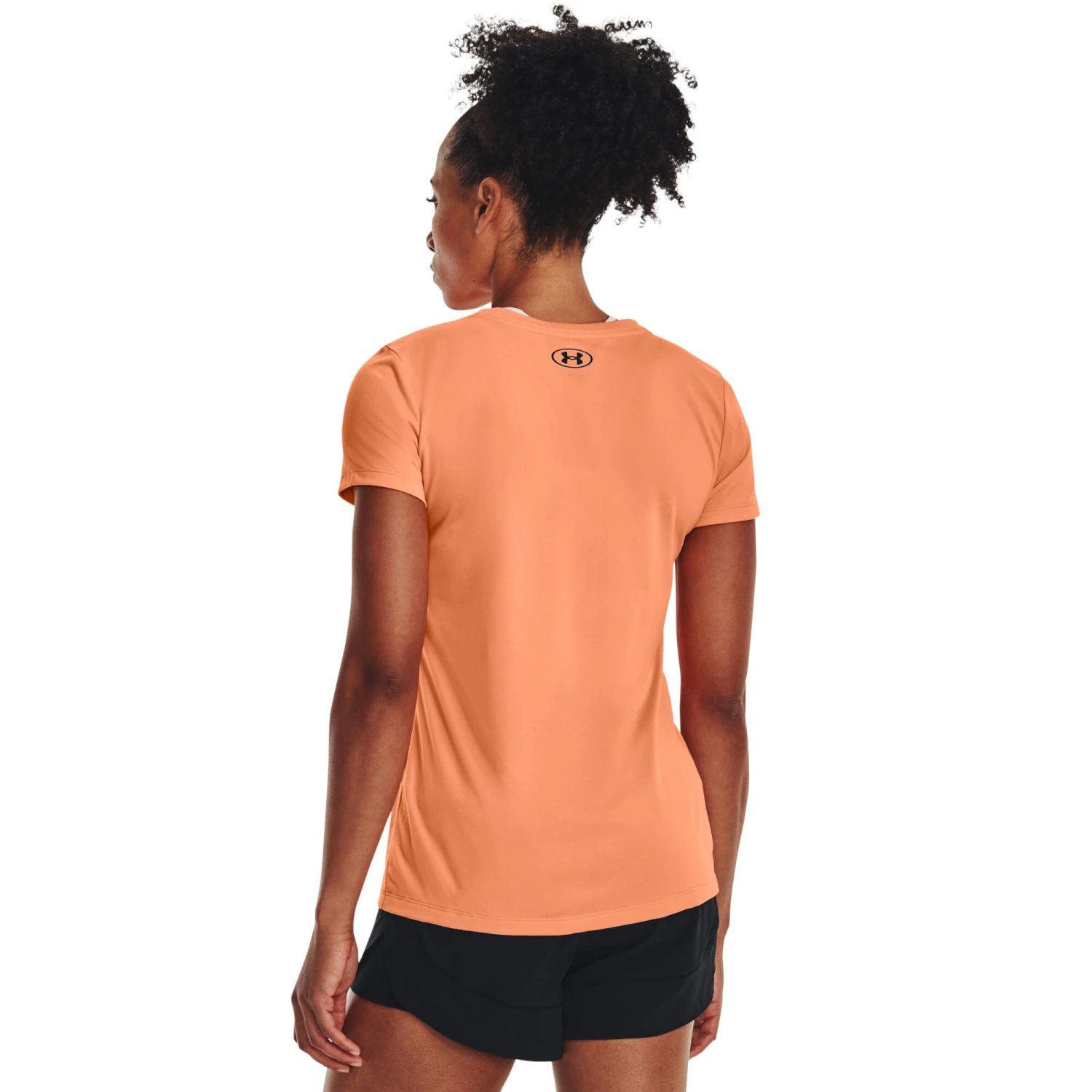 Under Armour Tech Solid Script Graphic Maglietta Donna - Arancione, Nero 6 Under Armour Tech Solid Script Graphic Maglietta Donna - Arancione, Nero - immagine 4