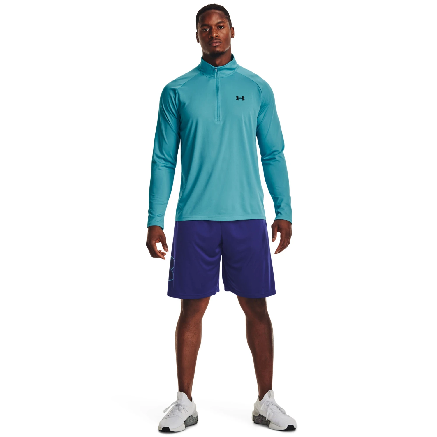 Under Armour Tech 2.0 Half-Zip Warm Up Manica Lunga Uomini - Turchese 7 Under Armour Tech 2.0 Half-Zip Warm Up Manica Lunga Uomini - Turchese - immagine 5