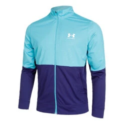Under Armour Pique Track Uomini - Turchese, Blu Scuro