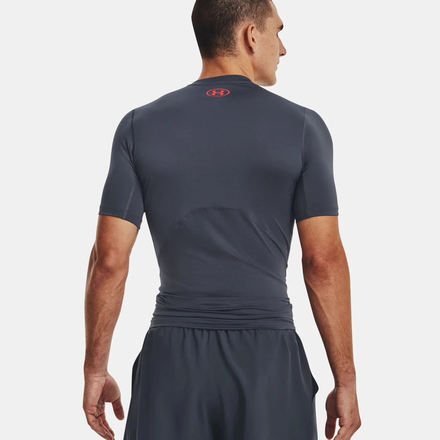 Under Armour Heatgear Novelty Maglietta Uomini - Grigio Scuro, Arancione 5 Under Armour Heatgear Novelty Maglietta Uomini - Grigio Scuro, Arancione - immagine 3