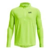 Under Armour 2.0 Half-Zip Manica Lunga Ragazzi - Giallo Neon
