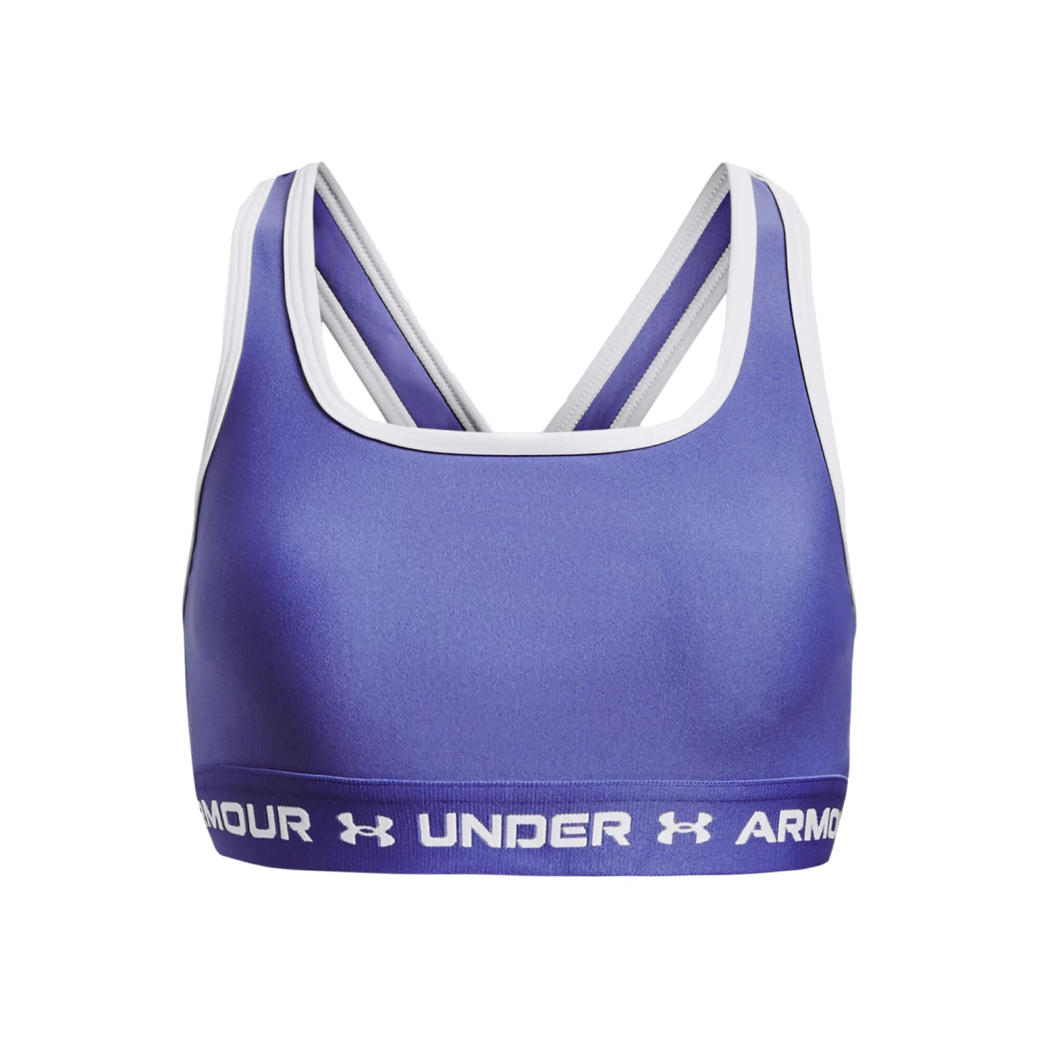 Under Armour Crossback Mid Solid Reggiseni Sportivi Ragazze - Viola, Bianco 3 Under Armour Crossback Mid Solid Reggiseni Sportivi Ragazze - Viola, Bianco