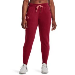 Under Armour Rival Pantalone Da Allenamento Donna - Rosso Scuro -Attrezzatura Da Tennis 08629000 13
