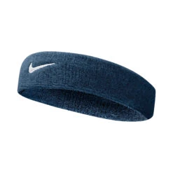 Nike Swoosh Fascia Per La Testa - Blu Scuro, Bianco