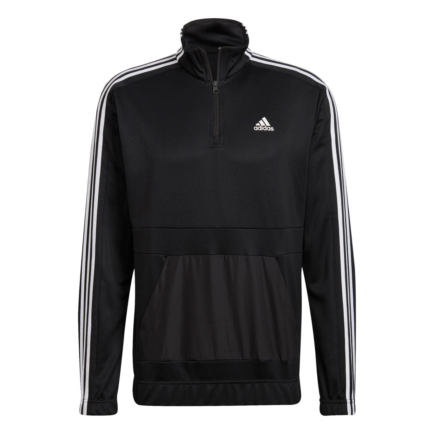 ADIDAS Tricot 1/4z Tuta Da Allenamento Uomini - Nero, Bianco 4 ADIDAS Tricot 1/4z Tuta Da Allenamento Uomini - Nero, Bianco - immagine 2