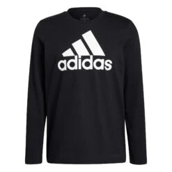 ADIDAS Big Logo Single Jersey Manica Lunga Uomini - Nero, Bianco
