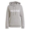 ADIDAS Linear French Terry Felpa Con Cappuccio Donna - Grigio -Attrezzatura Da Tennis 17286000 000
