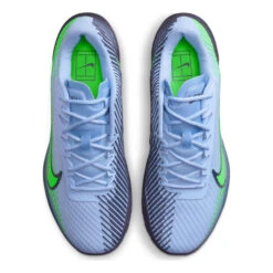 Nike Zoom Vapor 11 Scarpa Per Terra Rossa Uomini - Blu Chiaro, Verde Neon -Attrezzatura Da Tennis 17340000 0 4