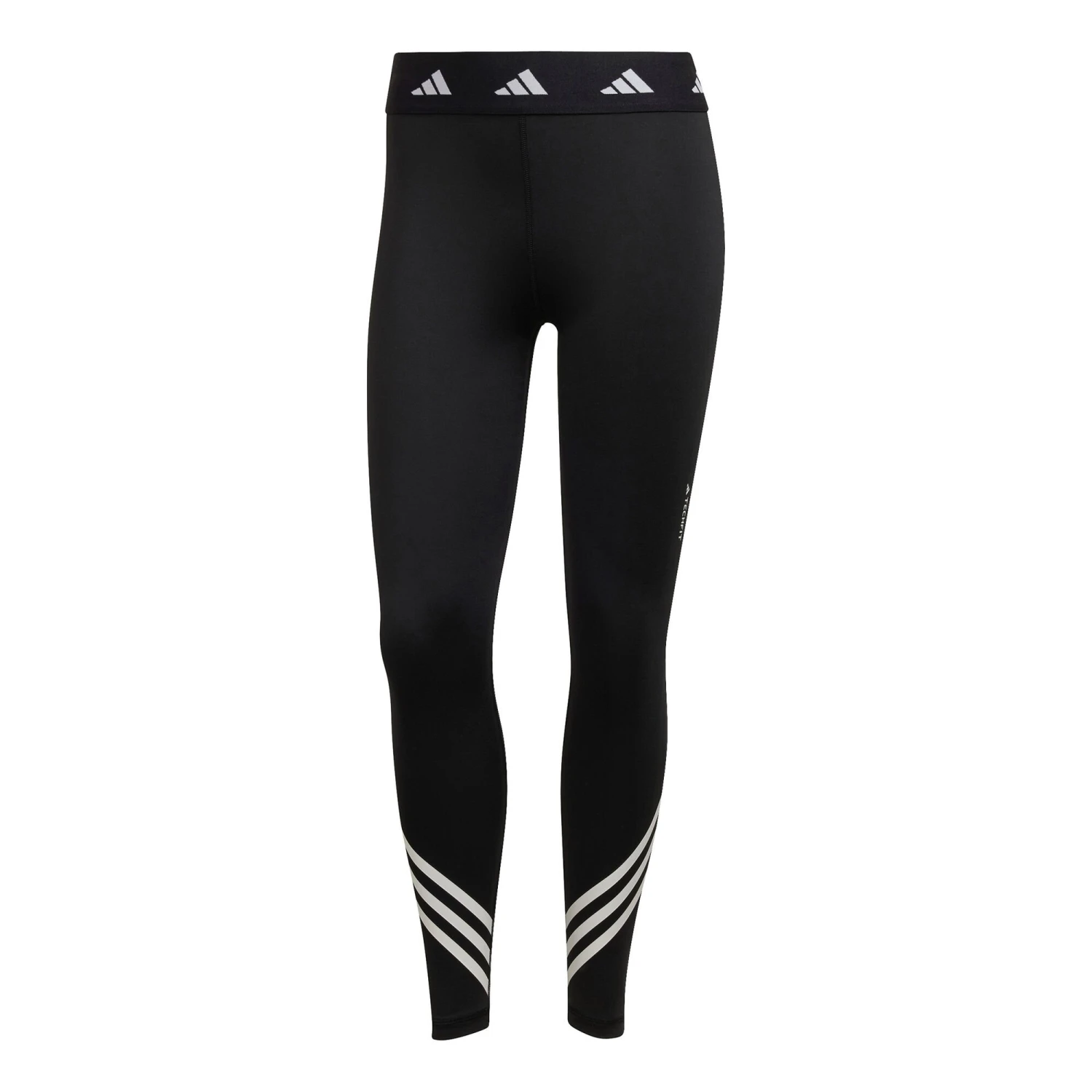 ADIDAS Tech-Fit 3 Stripes 7/8 Calzamaglia Donna - Nero 3 ADIDAS Tech-Fit 3 Stripes 7/8 Calzamaglia Donna - Nero