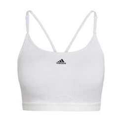 ADIDAS Aeroreact Low-Support Padded Reggiseni Sportivi Donna - Bianco