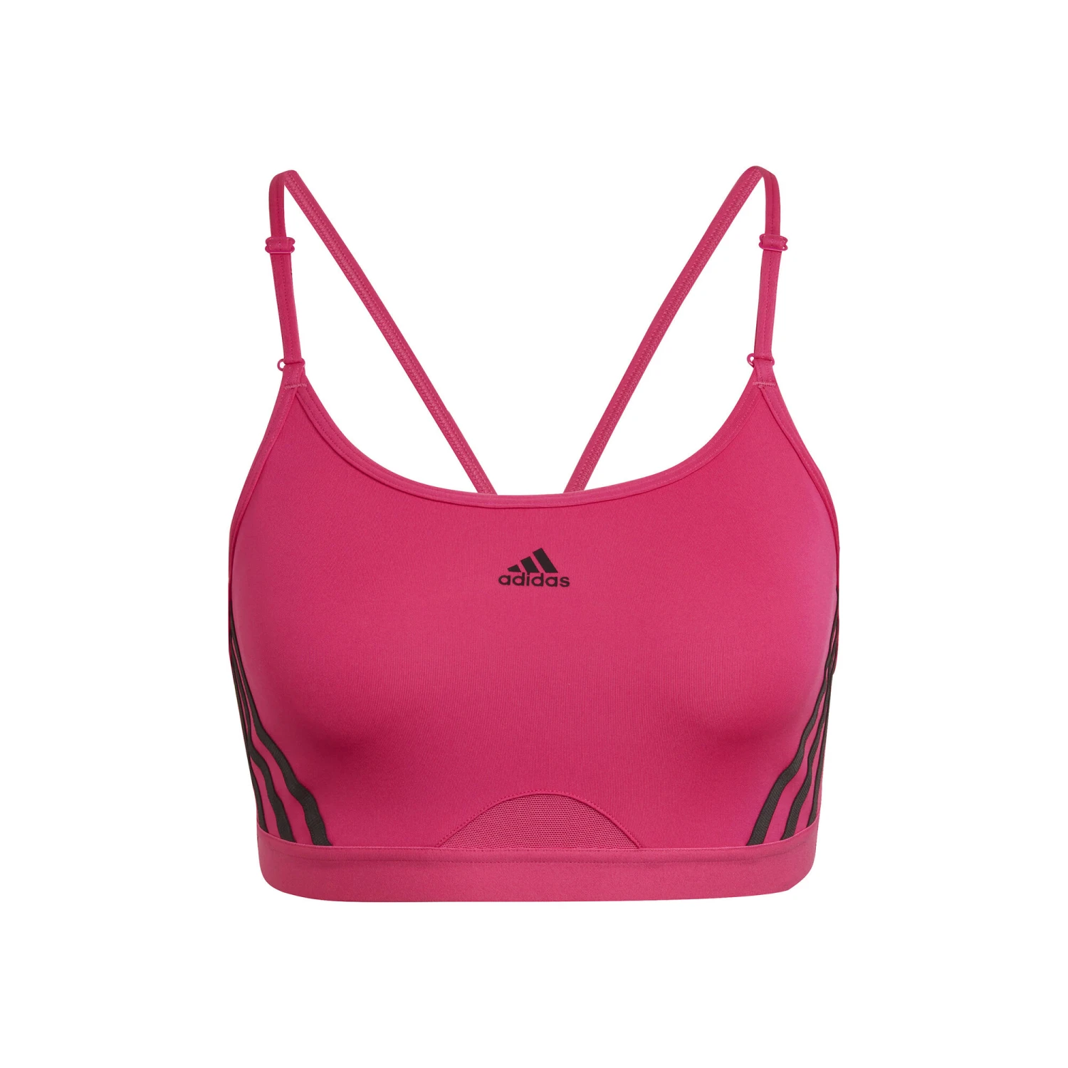 ADIDAS Aeroreact Low-Support 3 Stripes Reggiseni Sportivi Donna - Rosa 3 ADIDAS Aeroreact Low-Support 3 Stripes Reggiseni Sportivi Donna - Rosa