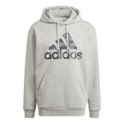 ADIDAS Camo Felpa Con Cappuccio Uomini - Grigio