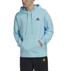 ADIDAS Clubhouse Felpa Con Cappuccio Uomini - Blu Chiaro -Attrezzatura Da Tennis 17473000 15
