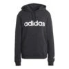 ADIDAS Essentials Linear Felpa Con Cappuccio Donna - Nero, Bianco